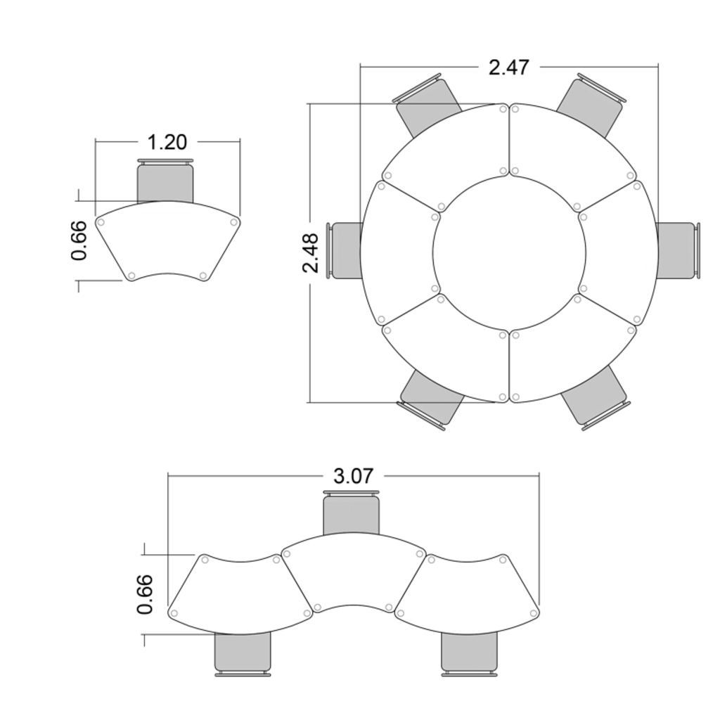 Mesa Group Curva 120