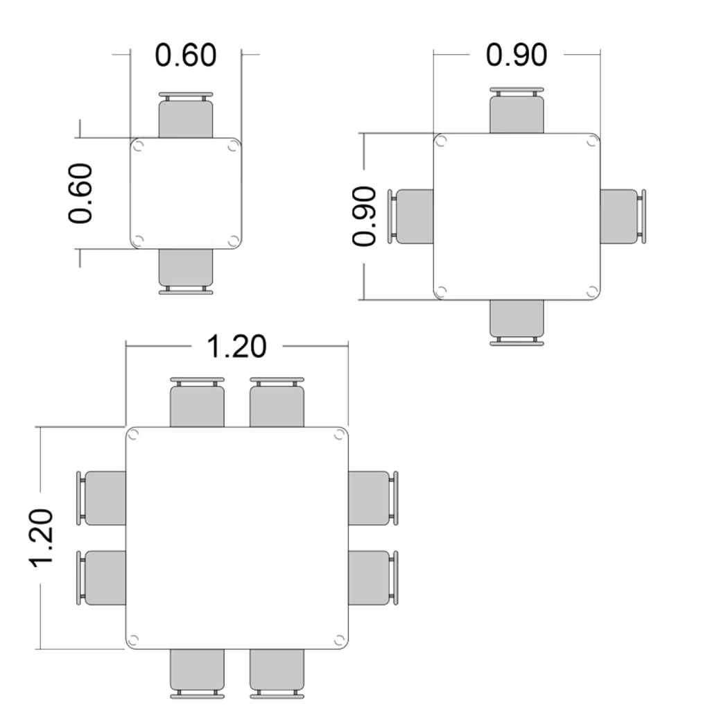 Mesa Group Quadrada Infantil