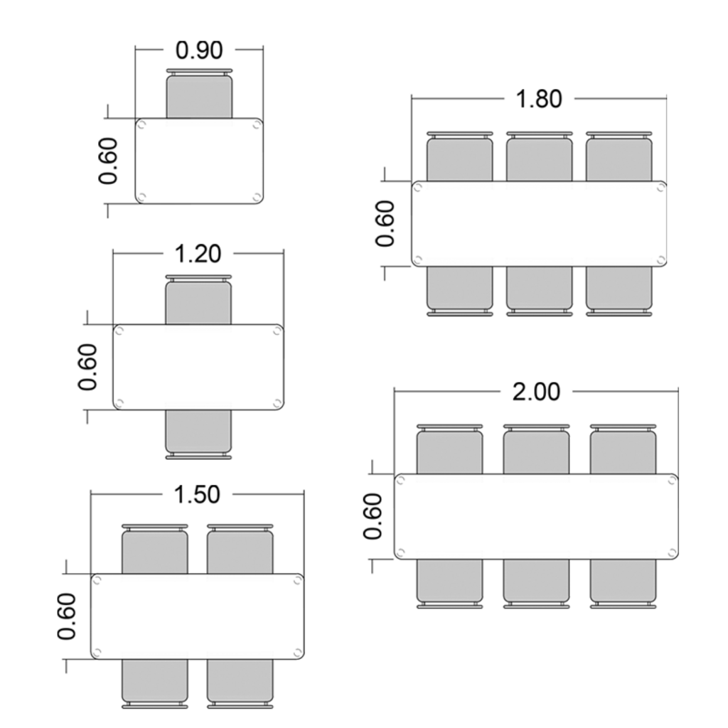 Mesa Group Retangular