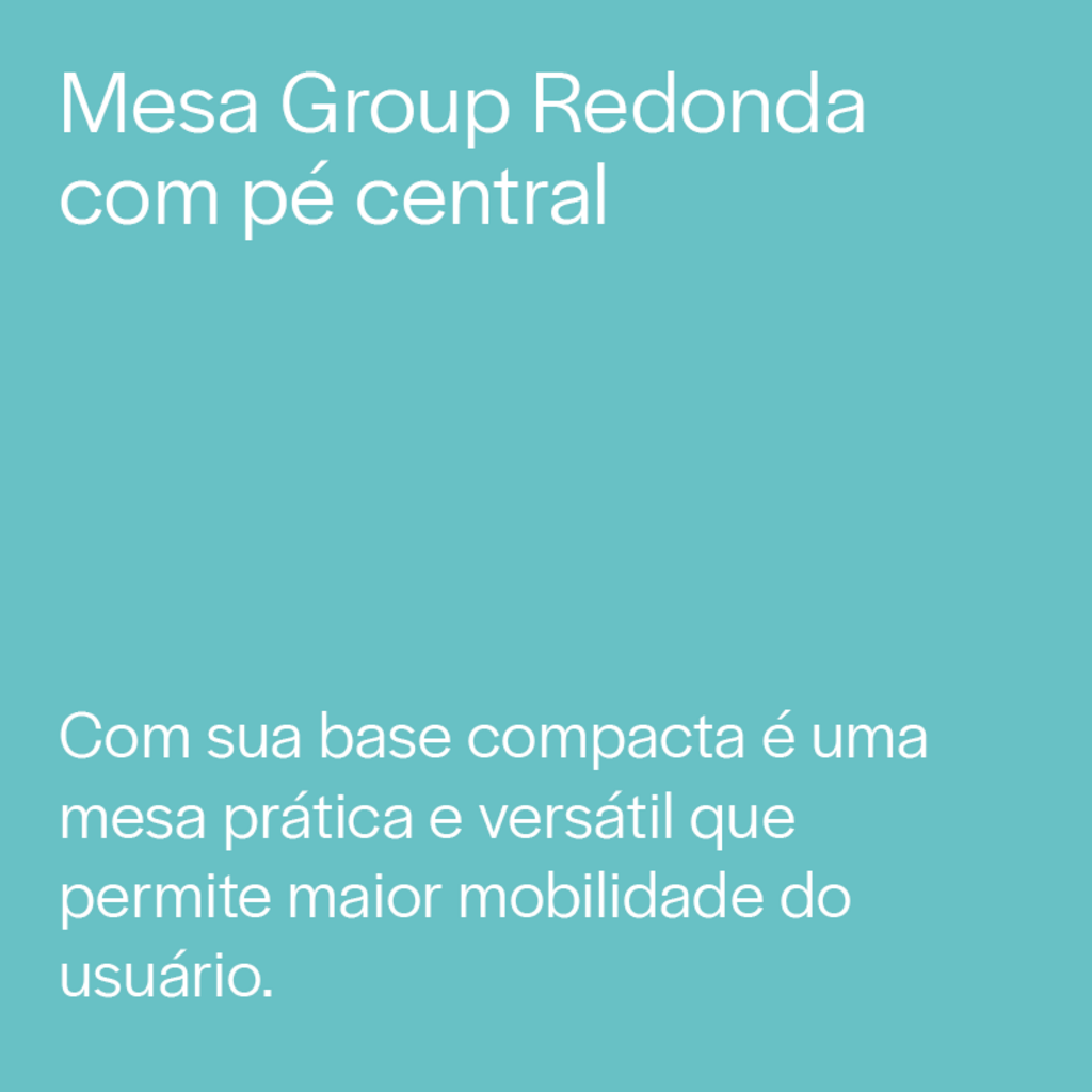 Mesa Group Redonda pé Central Infantil